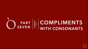 Video Seven - Consonants