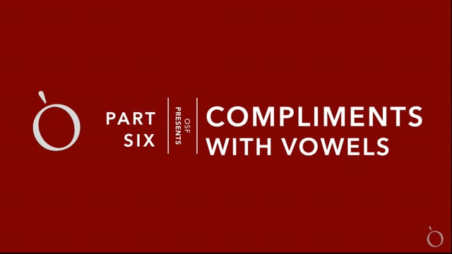 Video Six - Vowels
