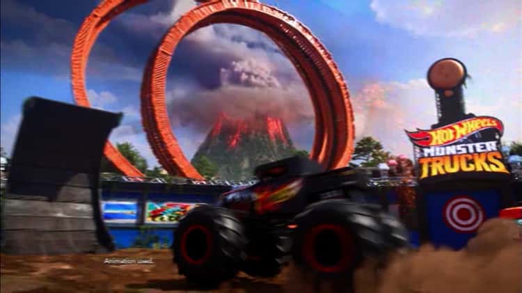 Hot Wheels Monster Trucks T-Rex Volcão Arena