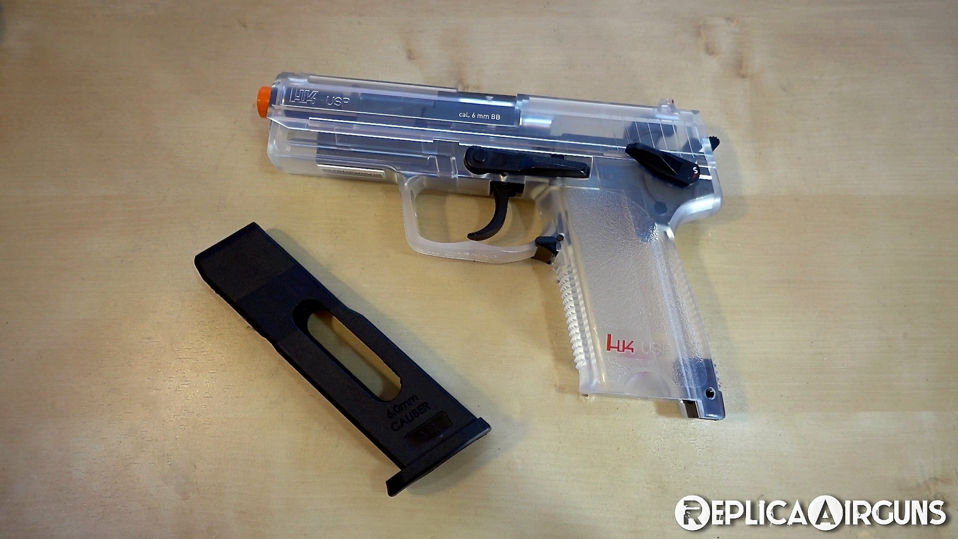 Umarex HK USP Clear CO2 Airsoft Gun Table Top Review