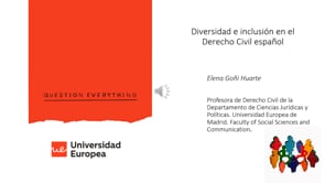 Diversidad e inclusión en el Derecho Civil español