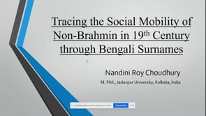 Tracing the social mobility of non-Brahmin Bengalis in 19th century Bengal through Bengali surnames