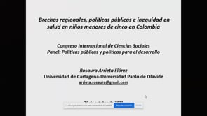 Brechas regionales, políticas públicas e inequidad en salud en niños menores de cinco en Colombia