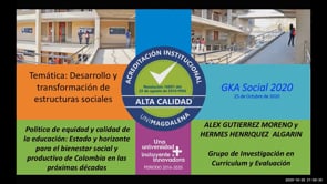 Política de equidad y calidad de la educación: Estado y horizonte para el bienestar social y productivo de Colombia en las próximas décadas