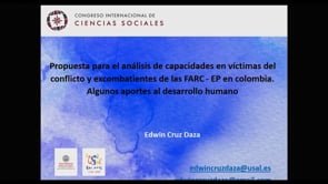 Propuesta de análisis de capacidades en víctimas del conflicto y excombatientes de las FARC - EP en Colombia, algunos aportes al desarrollo humano