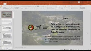 Educación en emprendimiento en Colegios y Universidades, caso de estudio: provincia de Loja-Ecuador