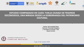 Estudio comparado de caso: Tunja ciudad de tesoros escondidos, una mirada desde la gobernanza