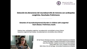 Detección de alteraciones del neurodesarrollo de menores con cardiopatías congénitas. Resultados preliminares