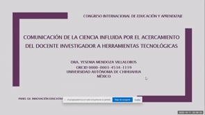 Comunicación de la ciencia influida por el acercamiento del docente investigador a herramientas tecnológicas