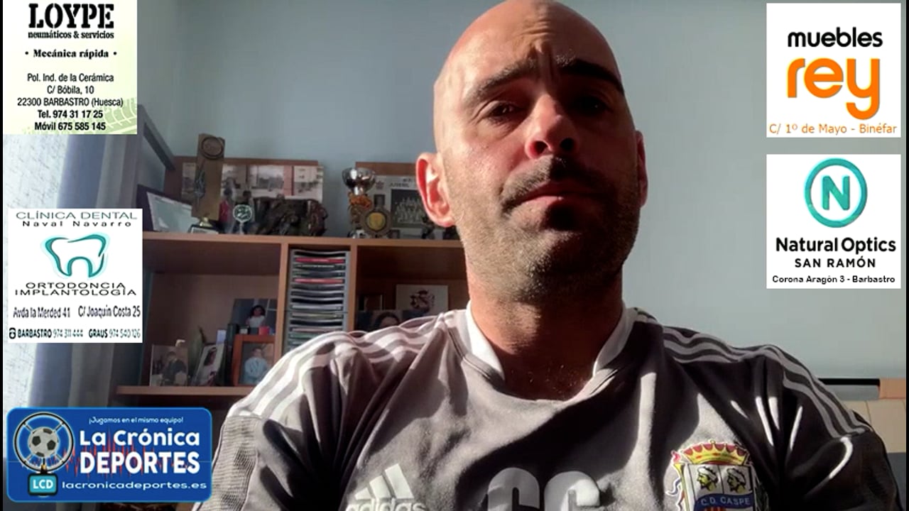 CARLOS GIL (Entrenador Caspe) CD Binéfar 3-0 CD Caspe / Jornada 8 / 3ª División