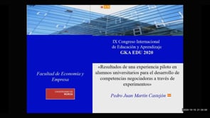Resultados de una experiencia piloto en alumnos universitarios para el desarrollo de competencias negociadoras a través de experimentos.