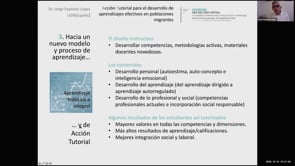 Acción tutorial para el desarrollo de aprendizajes efectivos en poblaciones migrantes