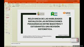 Relevancia de las habilidades sociales en las interacciones pedagogicas entre maestros y estudiantes: una revision sistematica