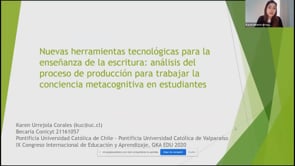 Nuevas herramientas tecnológicas para la enseñanza de la escritura: análisis del proceso de producción para trabajar la conciencia metacognitiva en estudiantes