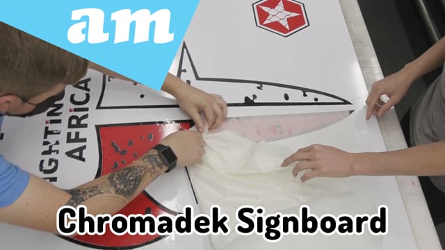 Multicoloured Vinyl Chromadek Signboard Cut Separately on Vinyl Cutter and Apply Step by Step