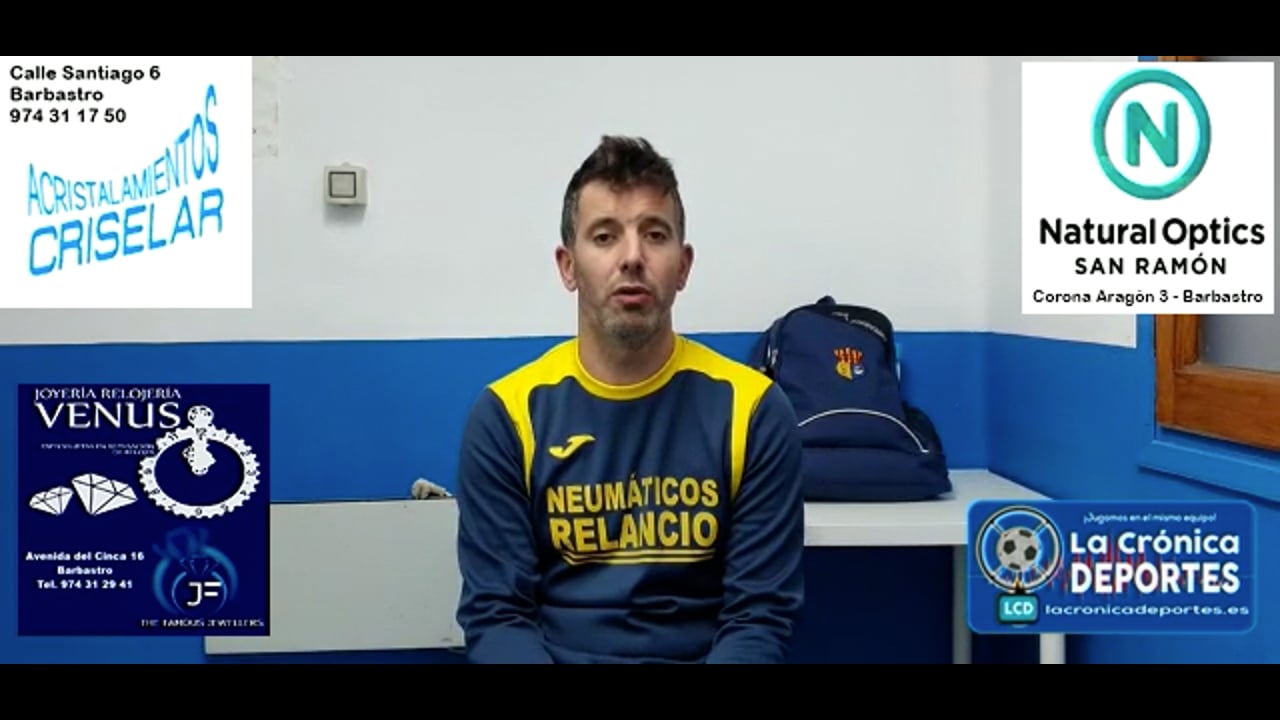 CARLOS GALLIZO (Entrenador Santa Anastasia) Santa Anastasia 1-0 CF Épila / Jornada 8 / 3ª División