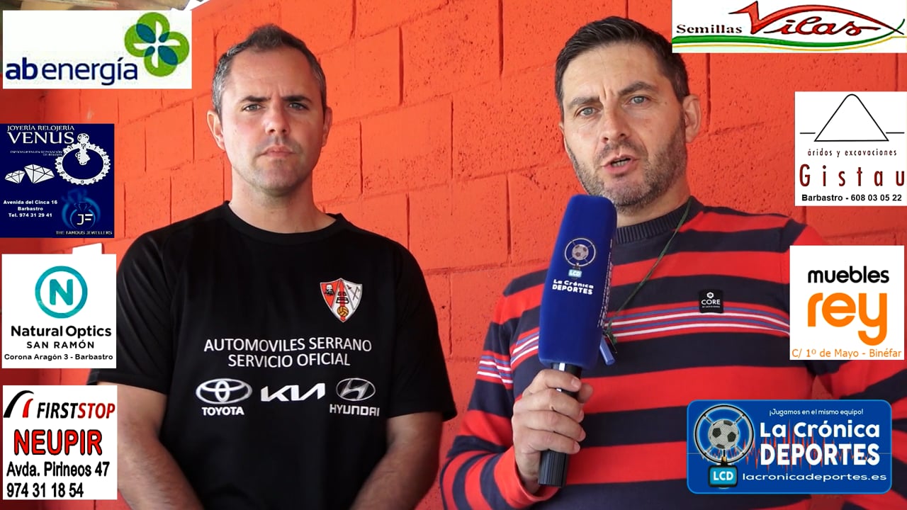 JOEL BORBÓN (Entrenador Somontano) UDB Somontano 1-3 UD Fraga B / Jornada 4 / 2ª Regional - Gr 2-1