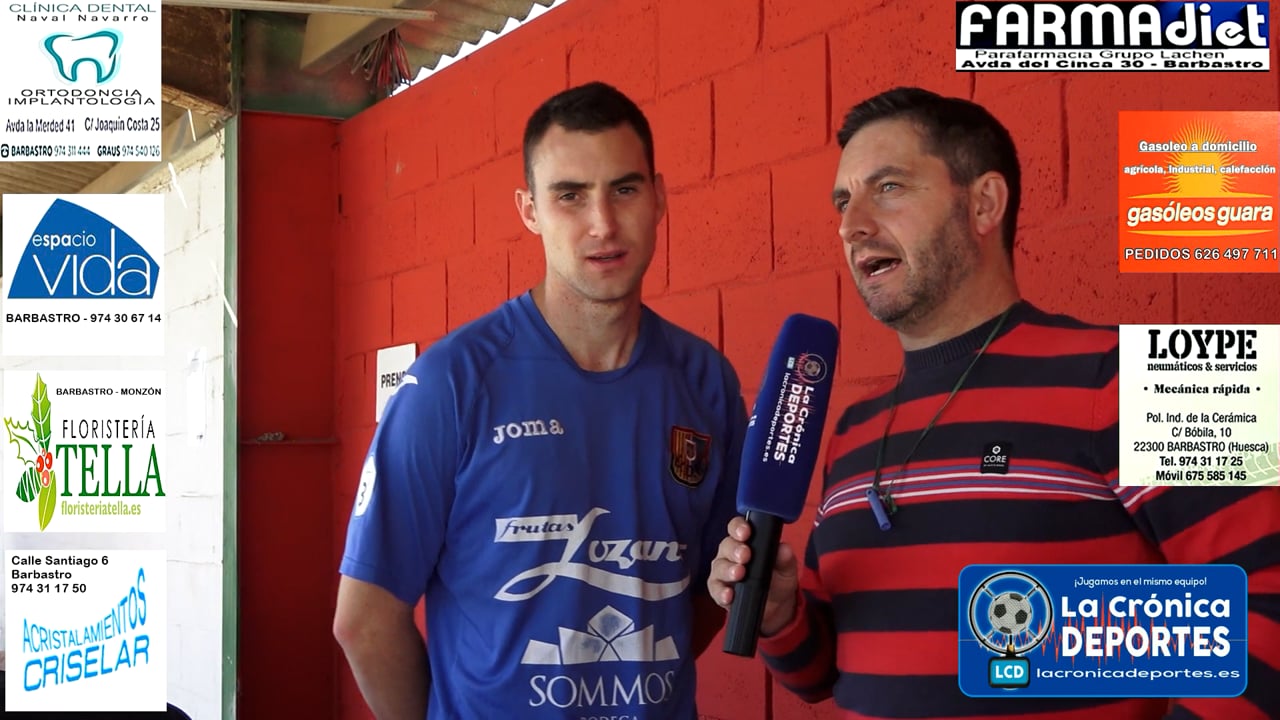 VÍCTOR PÉREZ (Jugador Fraga B) UDB Somontano 1-3 UD Fraga B / Jornada 4 / 2ª Regional - Gr 2-1