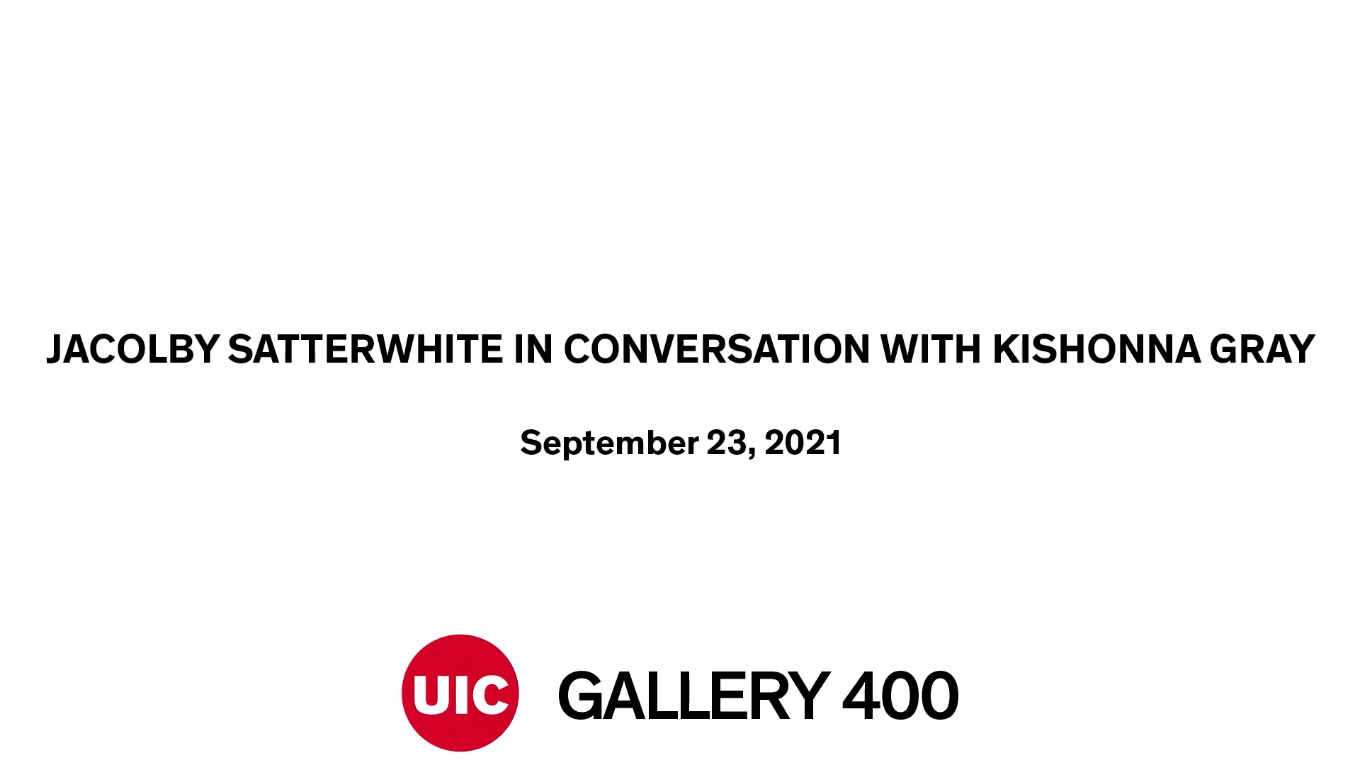 Jacolby Satterwhite in Conversation with Kishonna Gray