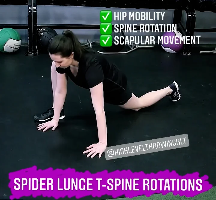 Softball Mobility: Spider T-Spine Rotation | High Level Throwing® on Vimeo