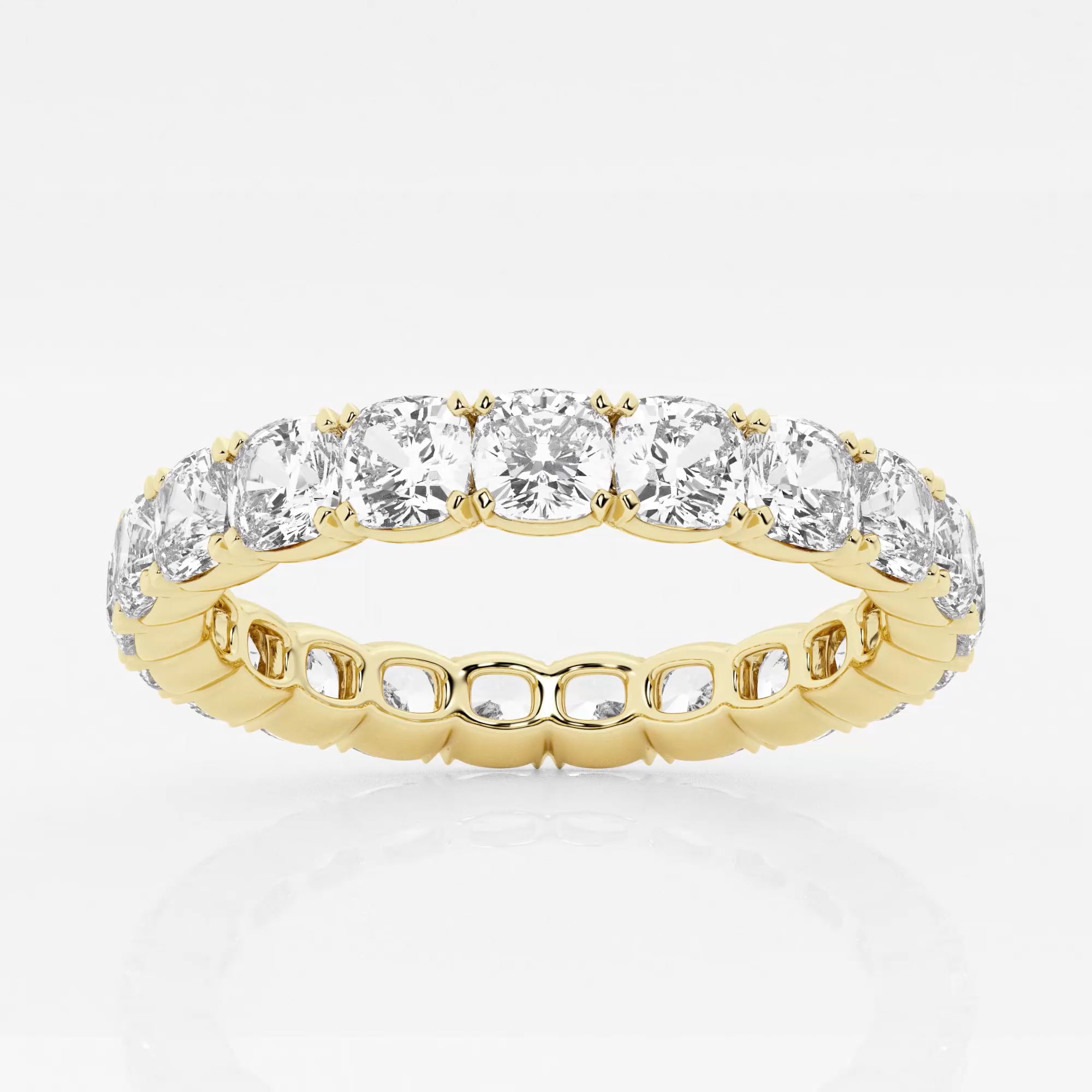 product video for 3 ctw Cushion Lab Grown Diamond Eternity Band - 3.2mm Width
