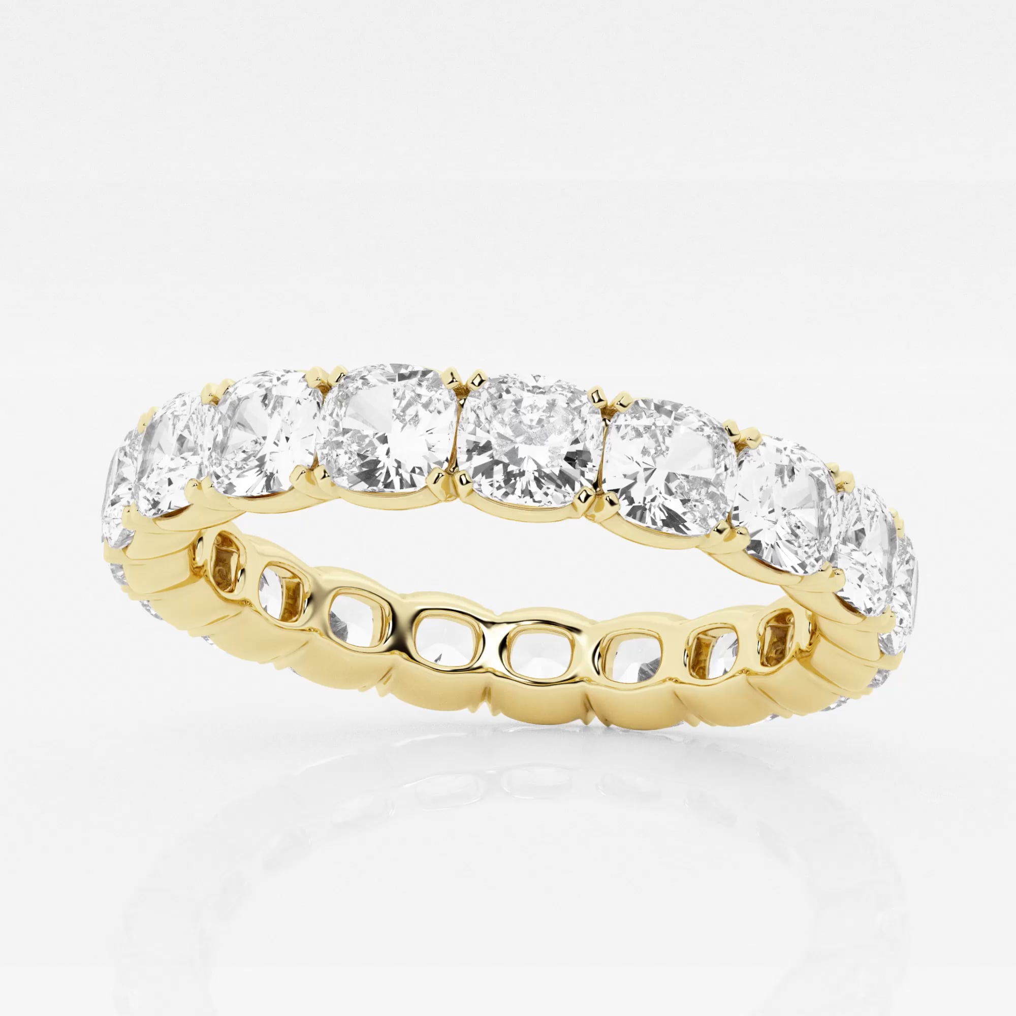 product video for 4 ctw Cushion Lab Grown Diamond Eternity Band - 3.7mm Width