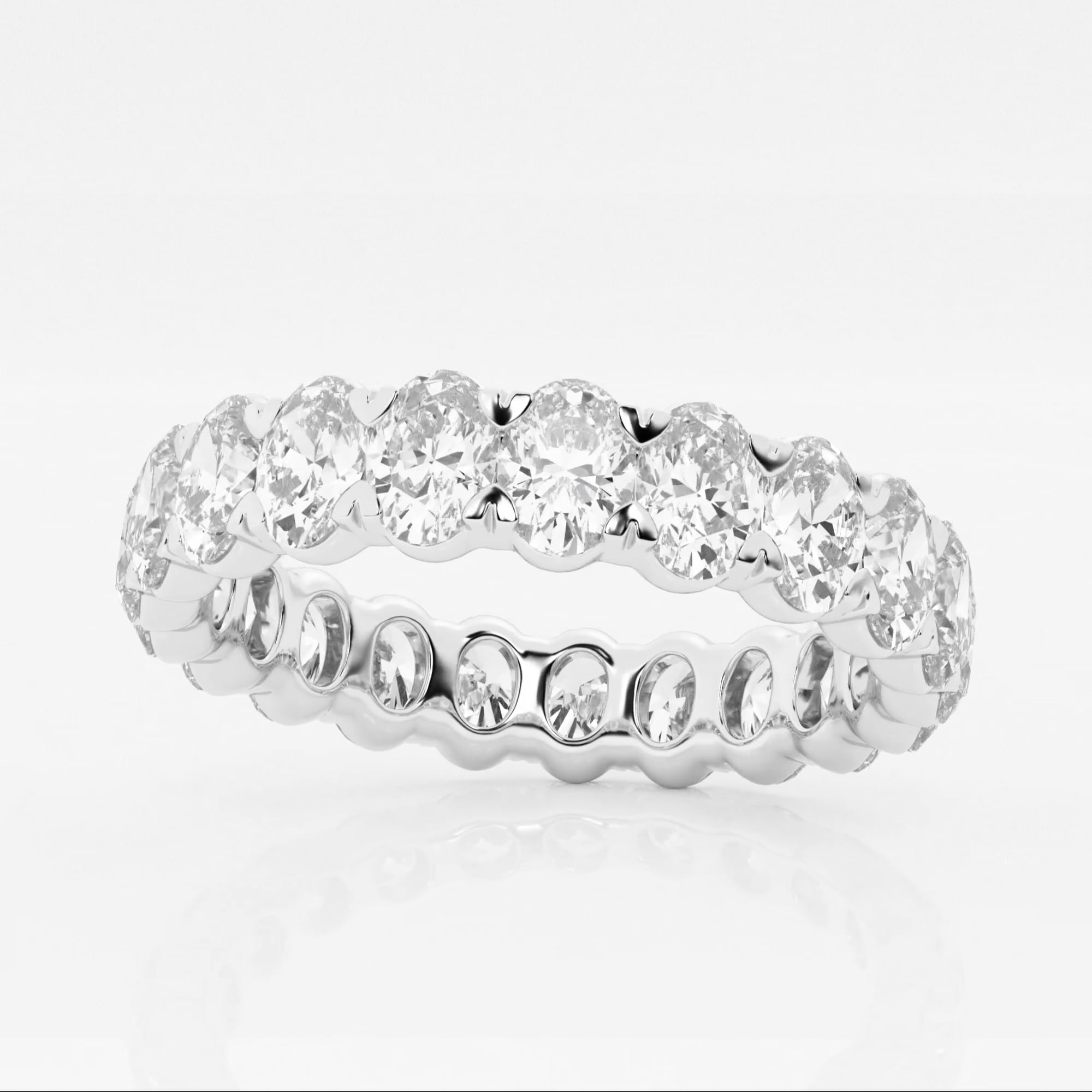 product video for 3 ctw Oval Lab Grown Diamond Eternity Band - 4.2mm Width