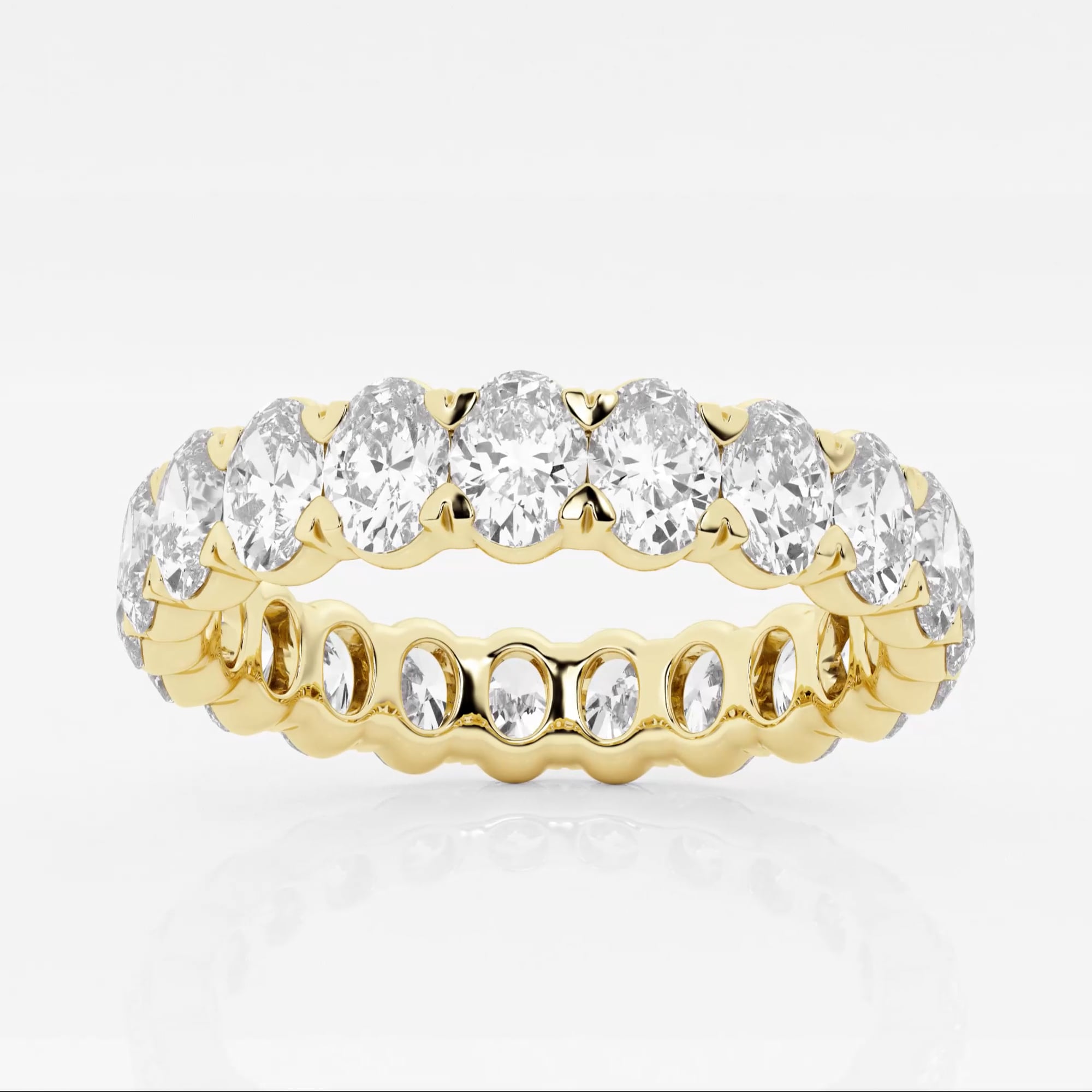 product video for 3 ctw Oval Lab Grown Diamond Eternity Band - 4.3mm Width
