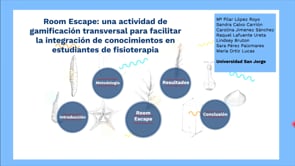 Room Escape: una actividad de gamificación transversal para facilitar la integración de conocimientos en estudiantes de fisioterapia.