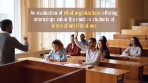 How do they assess our students? An evaluation of what organizations offering internships value the most in students of International Relations