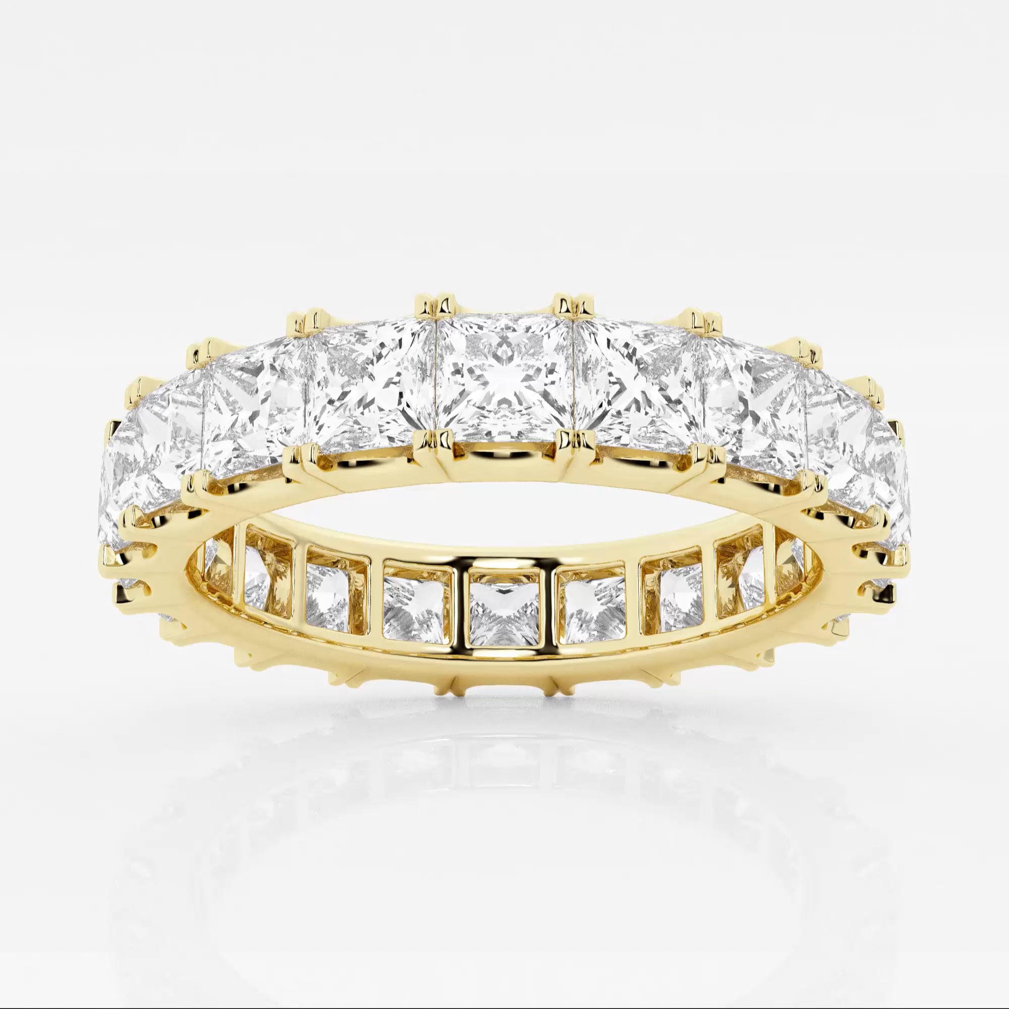 4 ctw Princess Lab Grown Diamond Eternity Band - 3.8mm Width ...