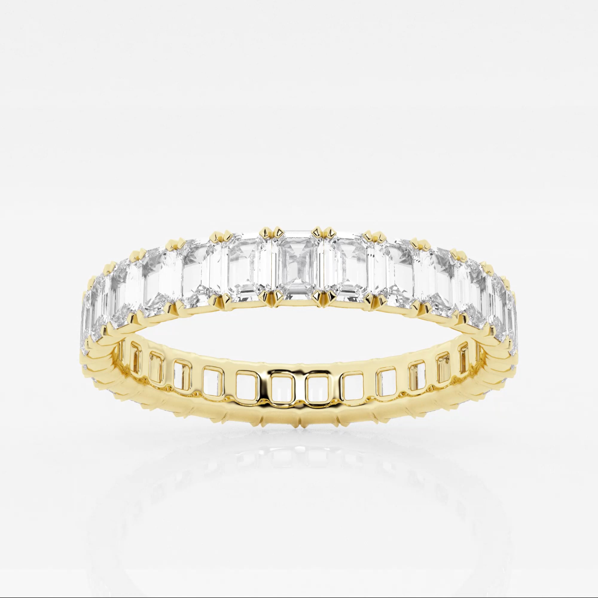 product video for 2 ctw Emerald Lab Grown Diamond Eternity Band - 3mm Width