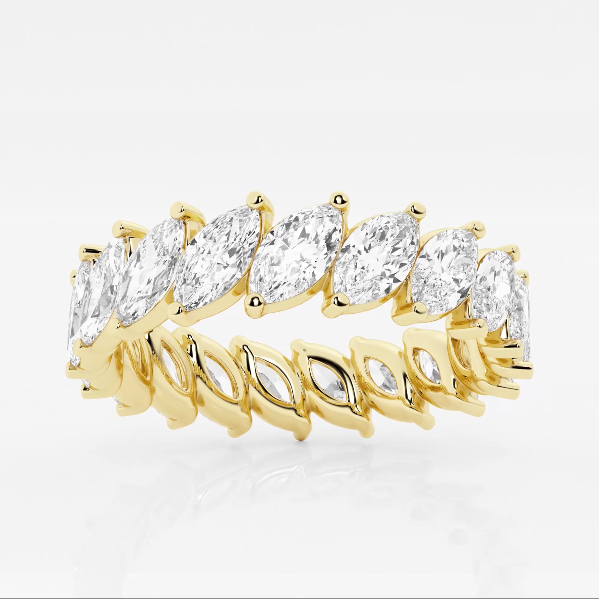 product video for 3 ctw Marquise Lab Grown Diamond Eternity Band - 5.1mm Width