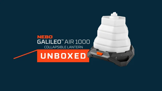 NEBO Galileo Air 1000 Collapsible Lantern, Powerful 1000 Lumen Rechargeable  Lantern & Power Bank, One Size, Smoke Gray