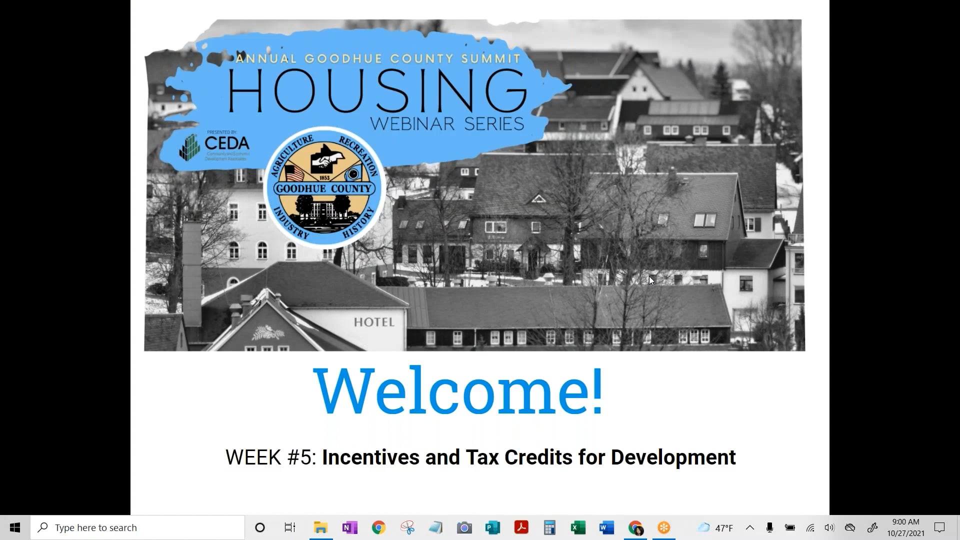 Goodhue County Housing inar Incentives and Tax Credits for