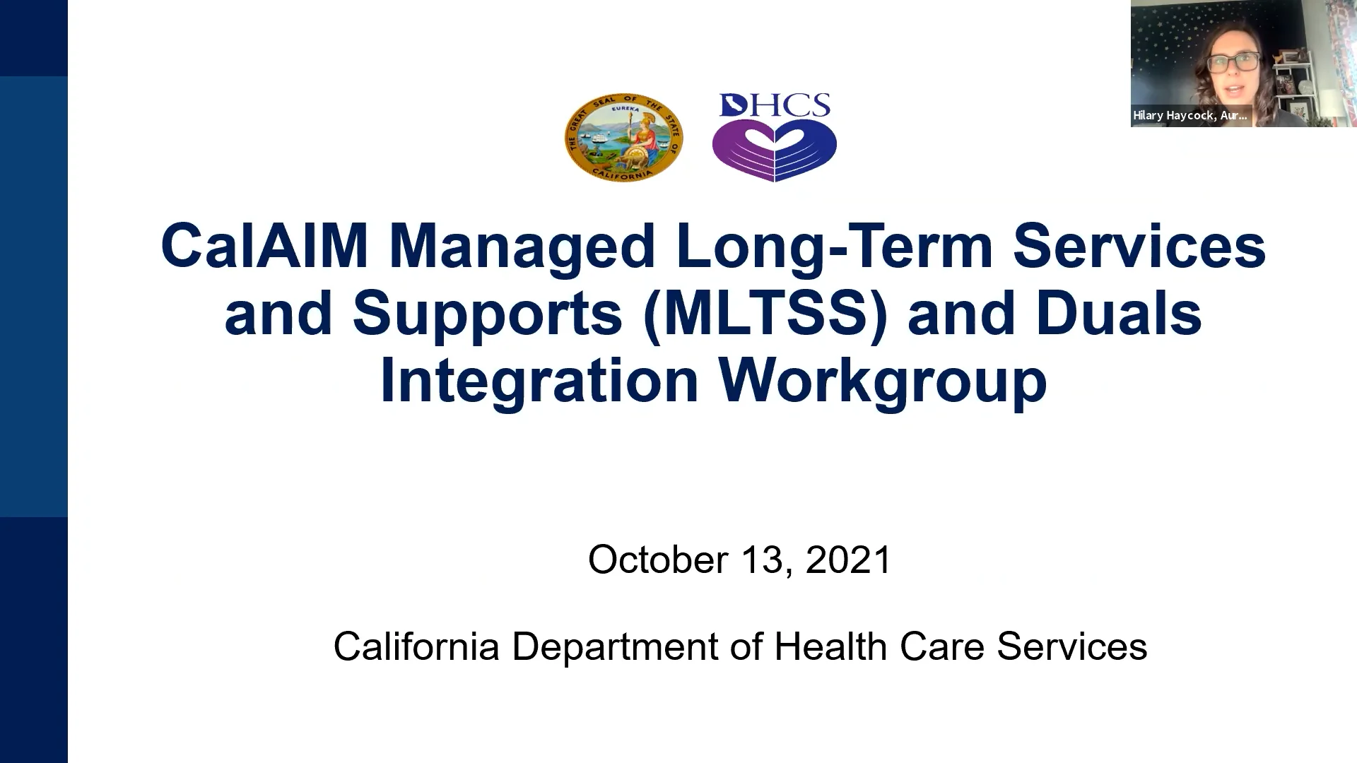 MLTSS and Duals Integration Workgroup on Vimeo