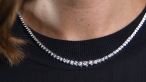 3.00 ct. t.w. Diamond Tennis Necklace in Sterling Silver