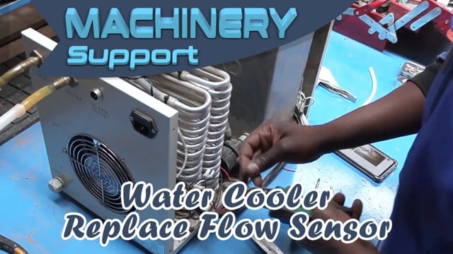 Water Cooler Cleaning and Flow Sensor Replacement by Carrington - Machinery.Support Daily Vlog