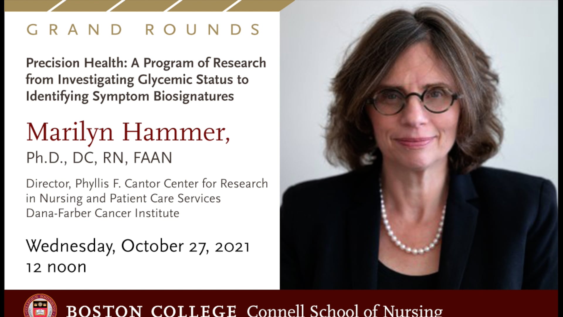 CSON Grand Rounds: Marilyn Hammer on Vimeo