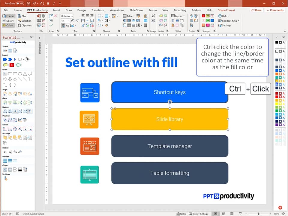 Change Margins For Powerpoint Text Boxes And Tables Toggle Options