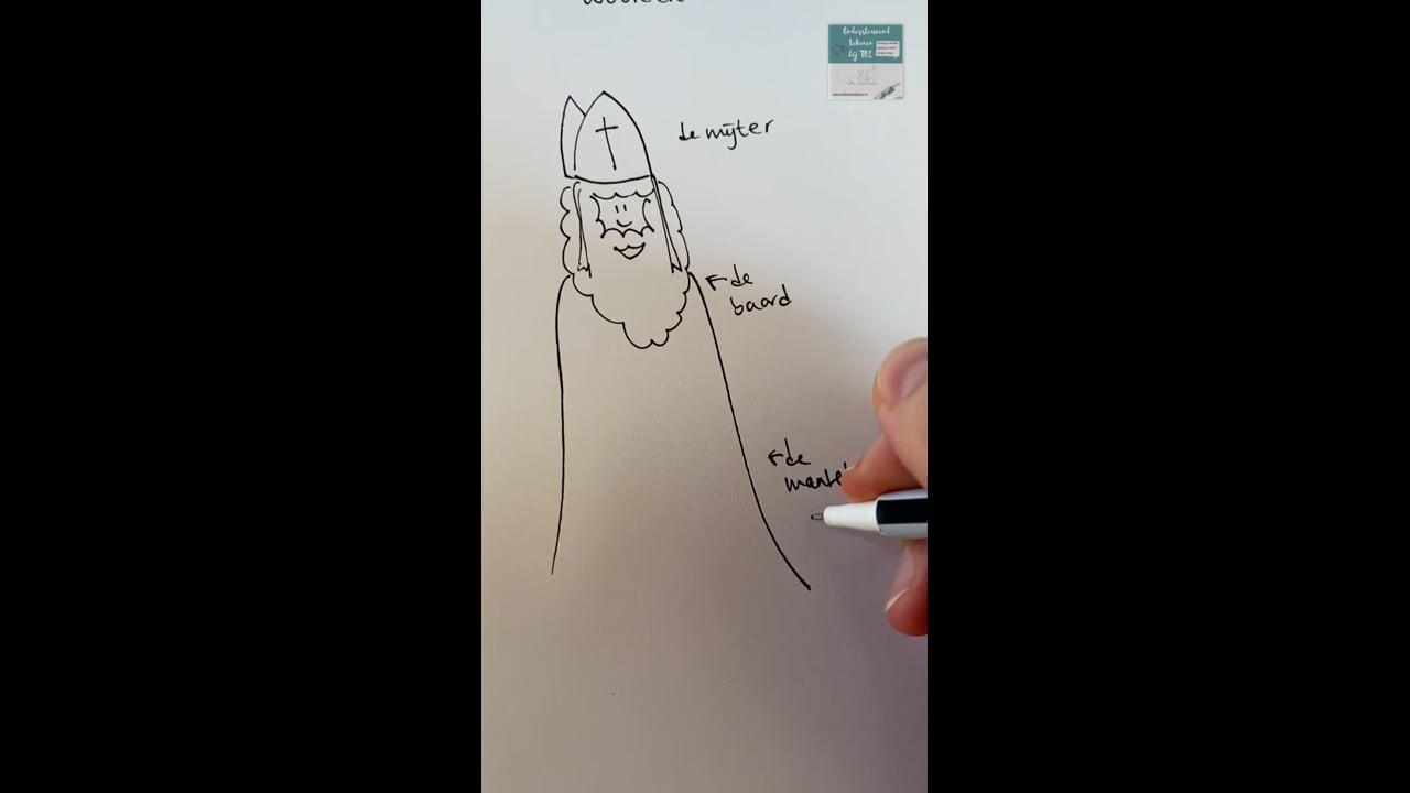 Sinterklaas woordenschat: de mijter, de baard, de mantel