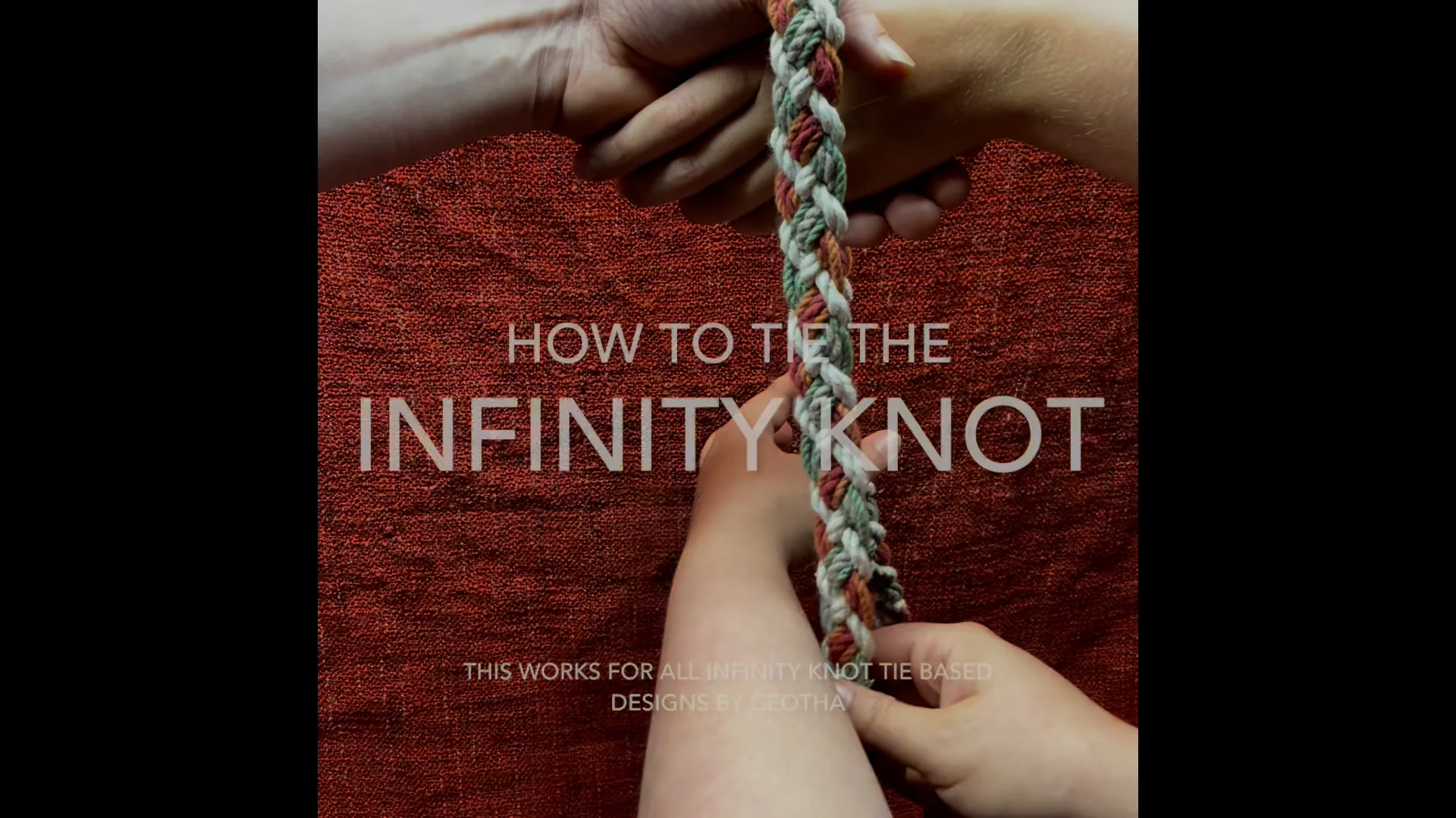 How to Tie the Infinity Knot Handfasting Cord, image size:1920x1080