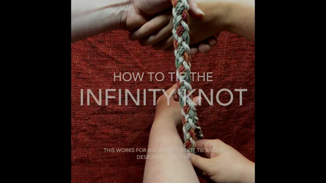 how to tie infinity knot tie