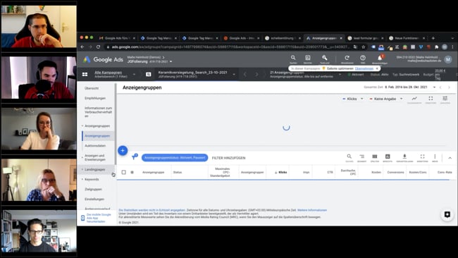 Leadformular Erweiterungen, Anzeigen mit geringer Anzeigeneffektivität & Fehler im Conversiontracking mit Malte 28.10.21