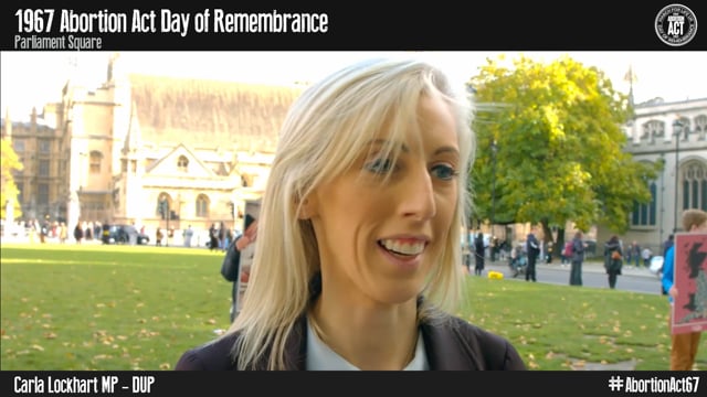 Carla Lockhart MP - Abortion Act Anniversary