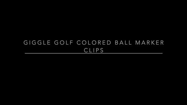 Magnetic Plastic Golf Ball Marker Colored Clips, Giggle Golf