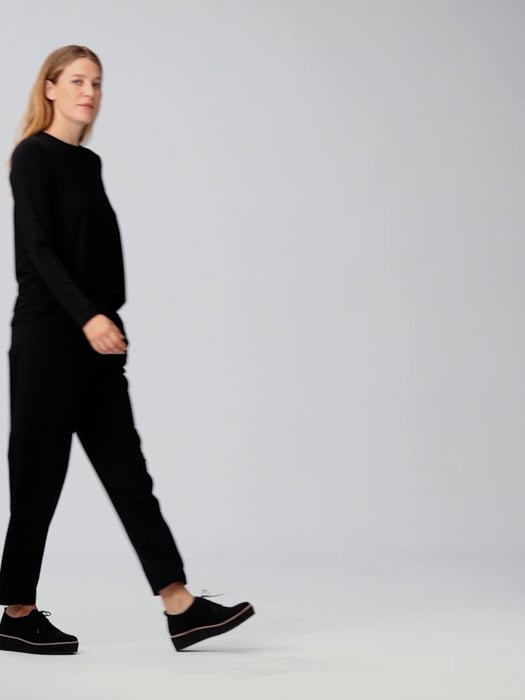 Stretch Jersey Knit Slouchy Pant | EILEEN FISHER