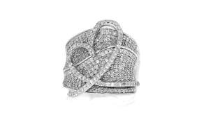 1.40 ct. t.w. Diamond Heart Ring in Sterling Silver