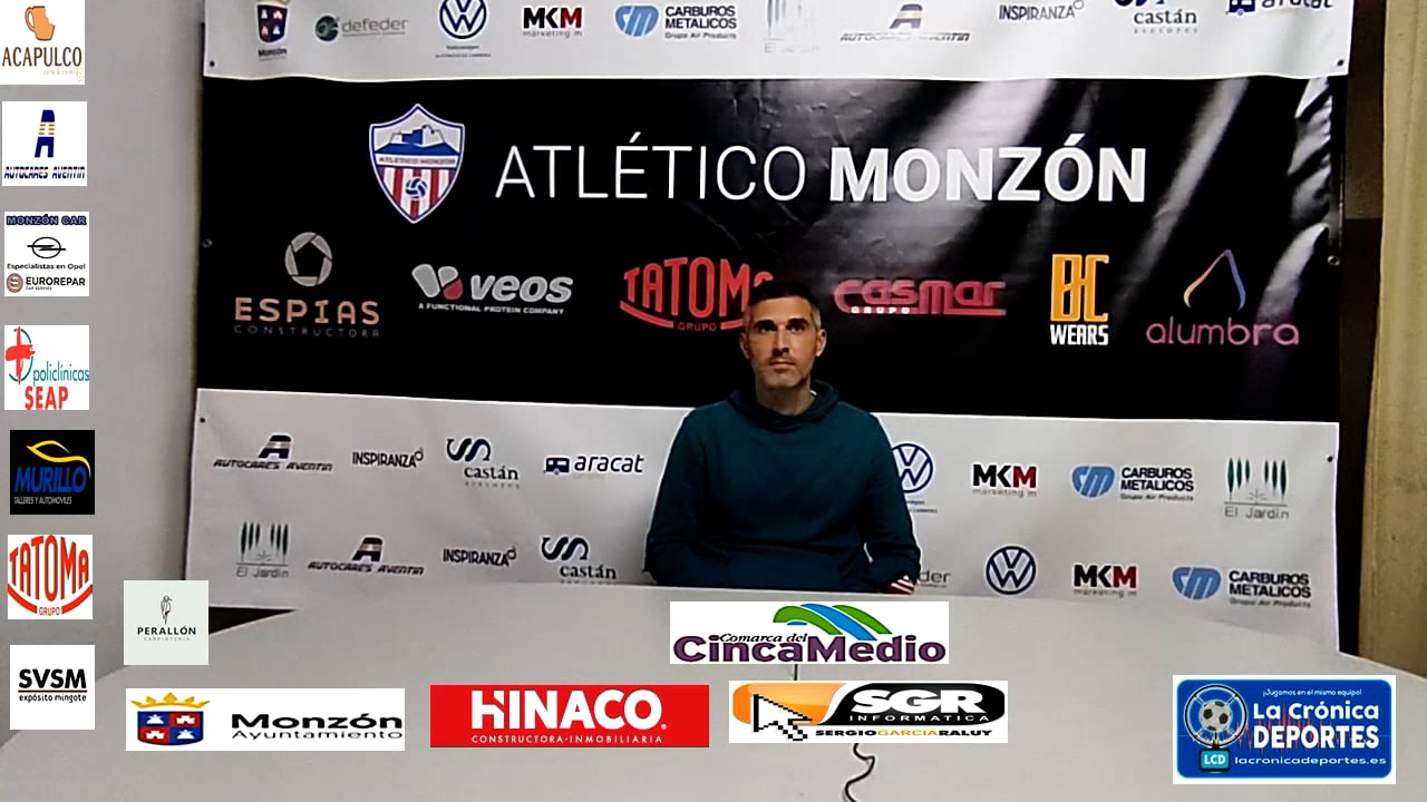 LA PREVIA / Monzón - Barbastro / J 9 / Cristian Abad (Entrenador AT Monzón) 3ª División