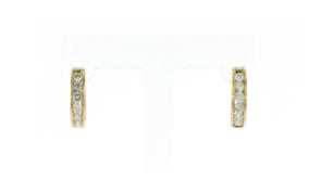 75 ct. t.w. Diamond Huggie Hoop Earrings in 14kt Yellow Gold